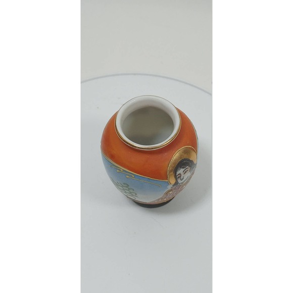 Vintage Mini Lady Bud Vase Raise Hand Painted Occupied Japan (bvb) - Picture 7 of 8